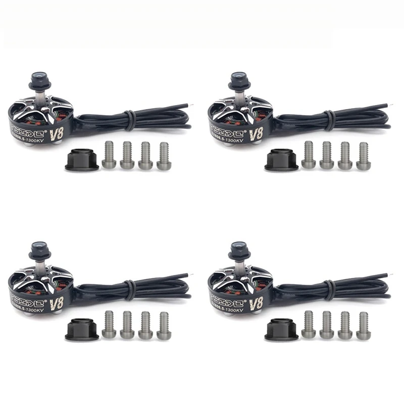 YSIDO 4Pcs 2806.5 1300KV V8 Brushless Motor 3-6S FPV Motor For 6/710 Inch FPV Racing Drone Freestyle Muticopter RC Plane Durable
YSIDO 4Pcs 2806.5 1300KV V8 Brushless Motor 3-6S FPV Motor For 6/710 Inch FPV Racing Drone Freestyle Muticopter RC Plane Durable