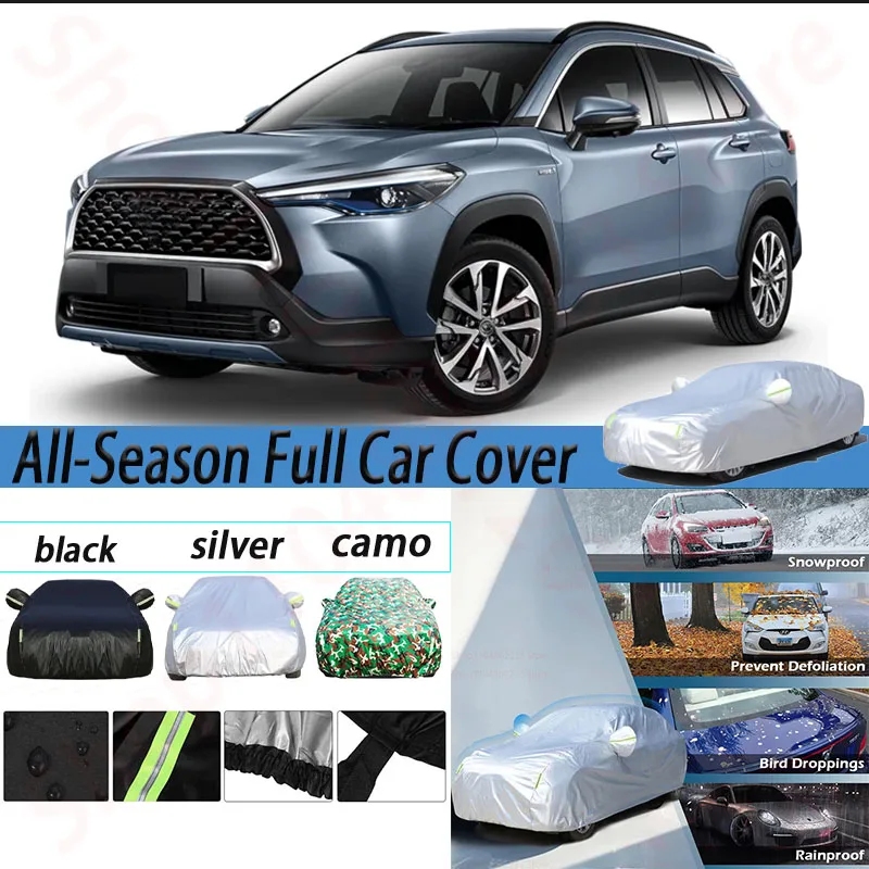 Водонепроницаемые автомобильные чехлы, уличный и внутренний солнцезащитный козырек от дождя, снега, пыли, защитный чехол для Toyota Corolla Cross 2020-2025
Водонепроницаемые автомобильные чехлы, уличный и внутренний солнцезащитный козырек от дождя, снега, пыли, защитный чехол для Toyota Corolla Cross 2020-2025
