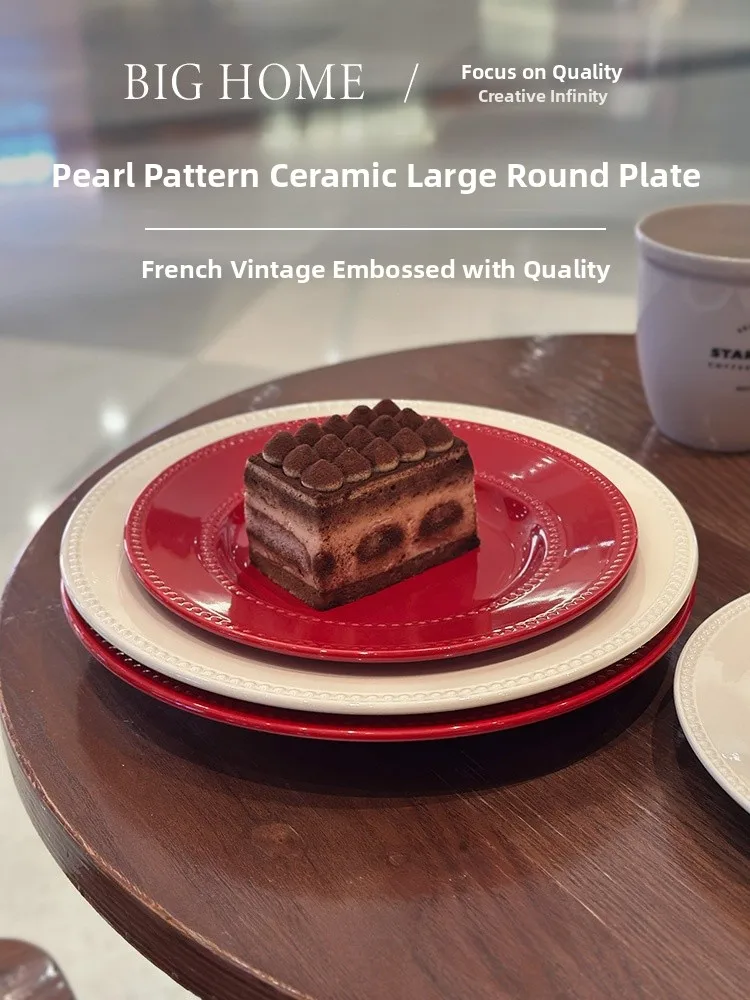 Red Cerc Dinner Plate Large round Di Home Use Steak Pasta Flat Plate Moving Marriage Gift Vintage Sle Underglaze Color
Red Cerc Dinner Plate Large round Di Home Use Steak Pasta Flat Plate Moving Marriage Gift Vintage Sle Underglaze Color