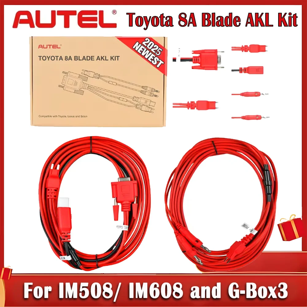Autel Toyota 8A AKL Cable Blade Key All Keys Lost Adapter Autel Key Programming Accessory Work with IM508/ IM608 and G-Box3
Autel Toyota 8A AKL Cable Blade Key All Keys Lost Adapter Autel Key Programming Accessory Work with IM508/ IM608 and G-Box3