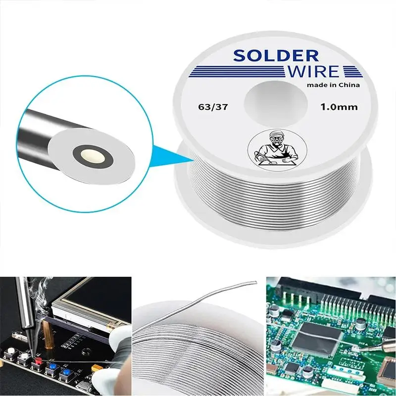 texture100/20g Solder Wire Tin Roll Clean Rosin Welding Core Soldering Wire Flux Reel Tube Low Temperature Easy Melt Solder Wire
texture100/20g Solder Wire Tin Roll Clean Rosin Welding Core Soldering Wire Flux Reel Tube Low Temperature Easy Melt Solder Wire