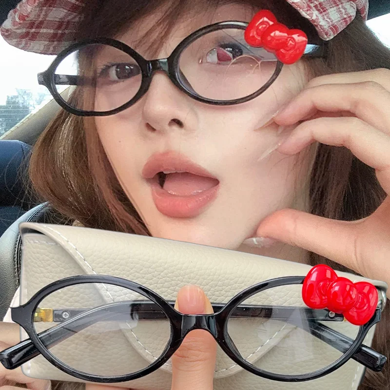 Korean Women's Retro Kawaii Oval Leopard Bowknot Glasses Y2k Cartoon Frames Eyewear Decorative Accessories Fashion Girls Gifts
Korean Women's Retro Kawaii Oval Leopard Bowknot Glasses Y2k Cartoon Frames Eyewear Decorative Accessories Fashion Girls Gifts