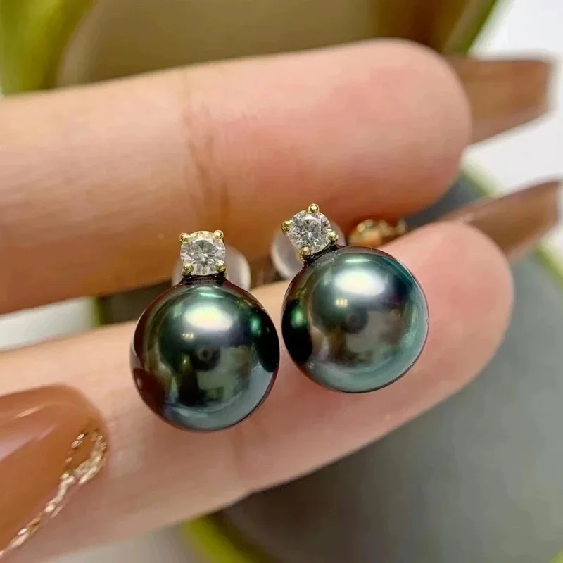 Retro Palace Colorful Black Pearl Stud Earrings for Women 8-12mm 18K Golden S925 Sterling Silver Womens Jewelry Gifts
Retro Palace Colorful Black Pearl Stud Earrings for Women 8-12mm 18K Golden S925 Sterling Silver Womens Jewelry Gifts