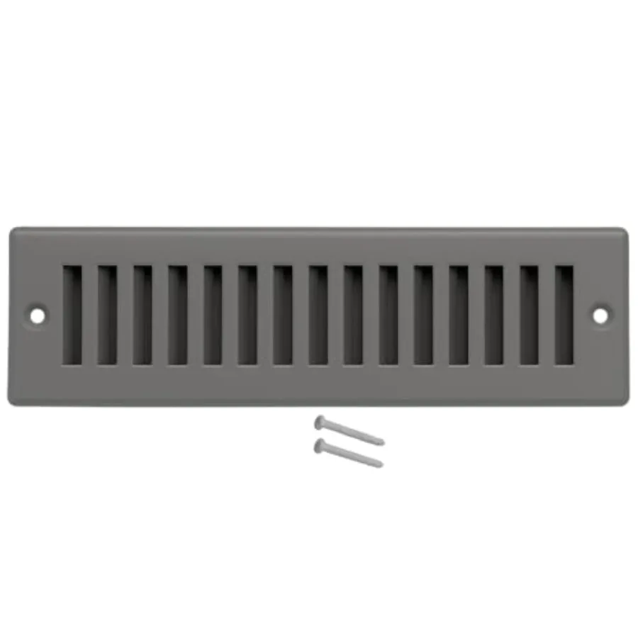 Toe Kick Vent Cover 2" 12" Duct Openg, Grey Cabet Toe Kick Register Grille, Steel Air Vent Grate for Kitchen Cabets HVAC Ventil
Toe Kick Vent Cover 2" 12" Duct Openg, Grey Cabet Toe Kick Register Grille, Steel Air Vent Grate for Kitchen Cabets HVAC Ventil