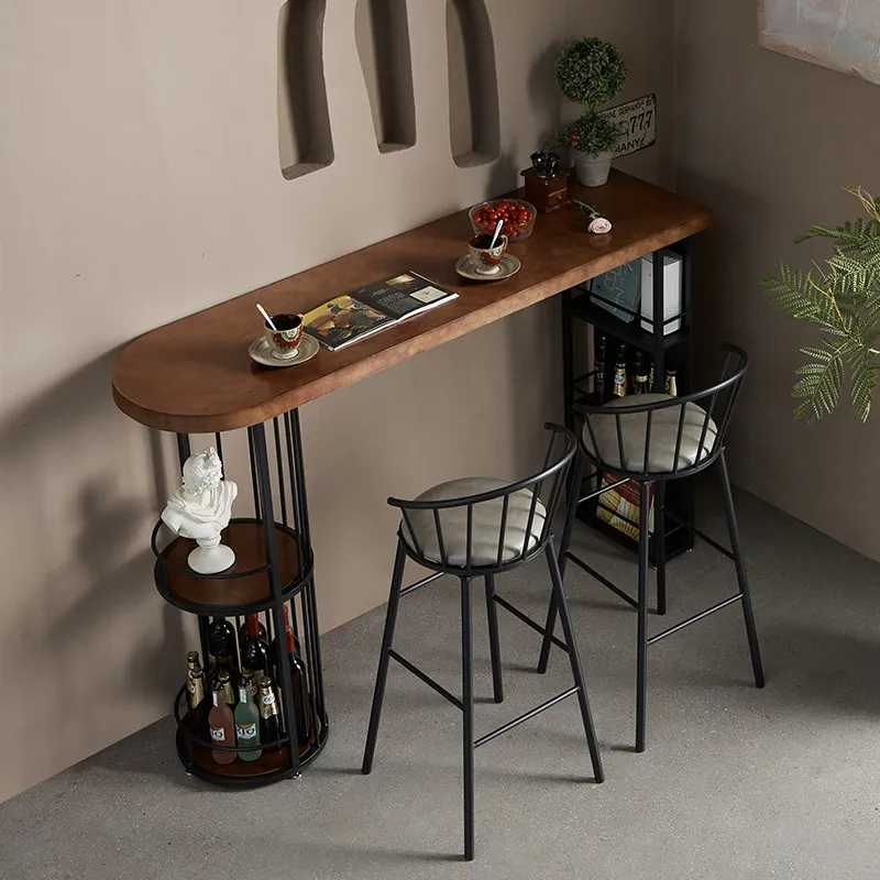 &Metal Iron Solid Wood Modern Commercial Bar Table Disassembly Feature Narrow Wall Cafe Casual High-foot Table Chair Combination
&Metal Iron Solid Wood Modern Commercial Bar Table Disassembly Feature Narrow Wall Cafe Casual High-foot Table Chair Combination