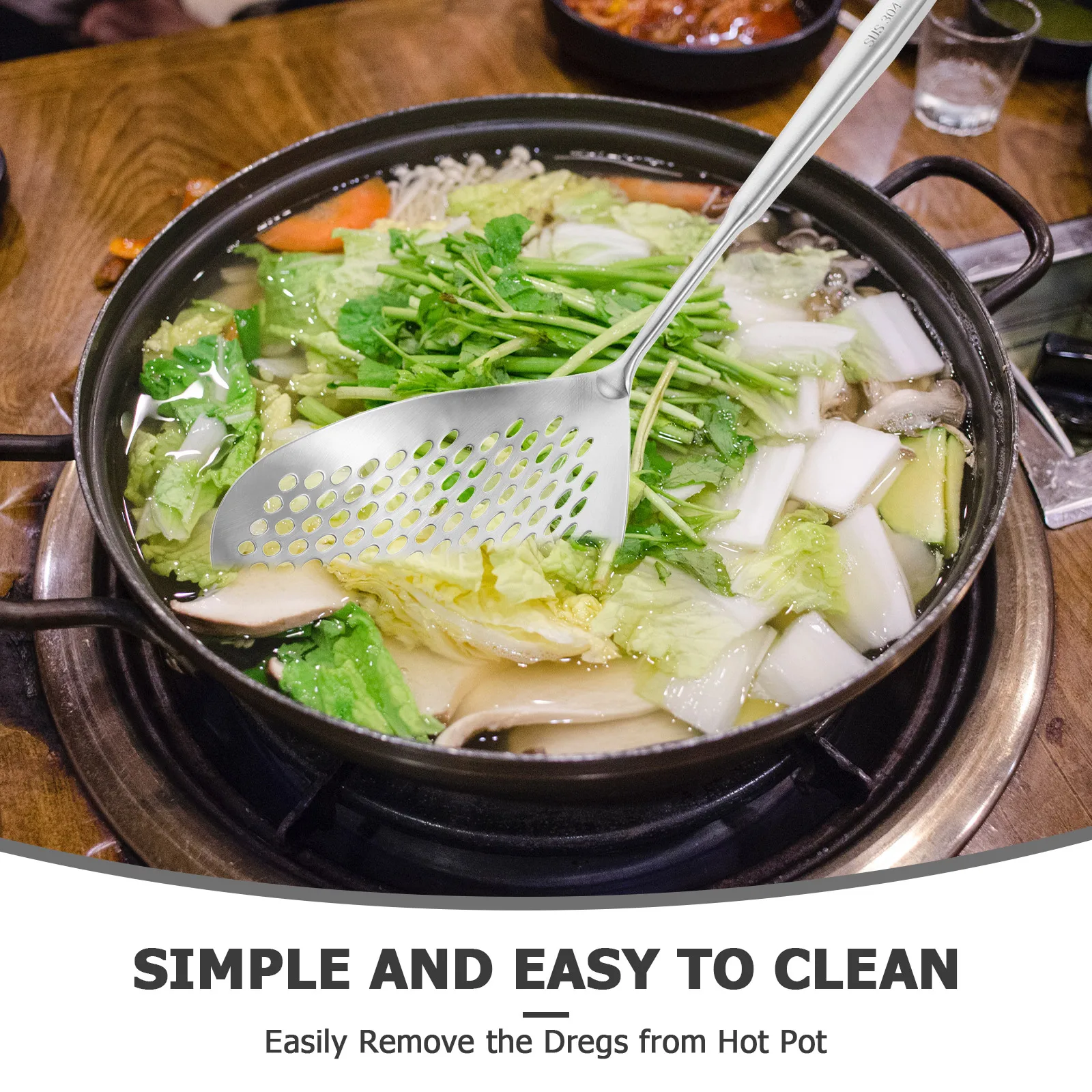 2pcs Stainless Steel Colander Spoon Flat Mesh Strainer Slotted Ladle Drainage Skimmer Lightweight Kitchen Tool Wall Hanging
2pcs Stainless Steel Colander Spoon Flat Mesh Strainer Slotted Ladle Drainage Skimmer Lightweight Kitchen Tool Wall Hanging