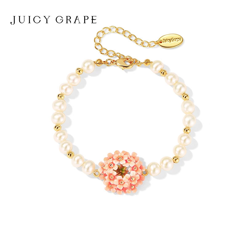 Juicy Grape Pink Hydrangea Flower Enamel Bracelet Floral Cluster Pearl Beaded Bracelet for Women 2026 New Fashion Jewelry
Juicy Grape Pink Hydrangea Flower Enamel Bracelet Floral Cluster Pearl Beaded Bracelet for Women 2026 New Fashion Jewelry