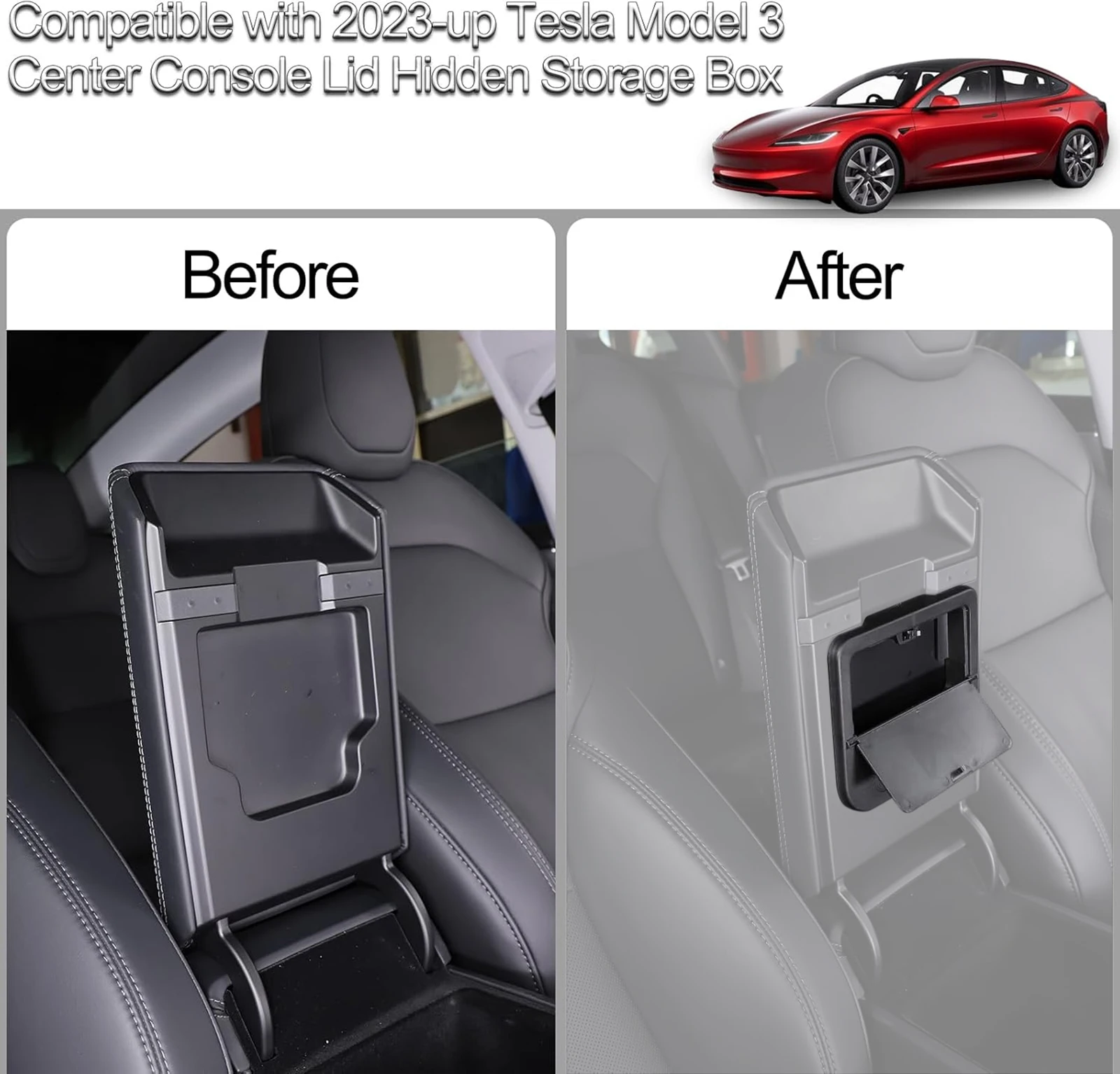 for Tesla Model 3 Highland 2023 2024 2025 2026 Center Console Armrest Box Hidden Storage Organizer Box Car Interior Accessories
for Tesla Model 3 Highland 2023 2024 2025 2026 Center Console Armrest Box Hidden Storage Organizer Box Car Interior Accessories