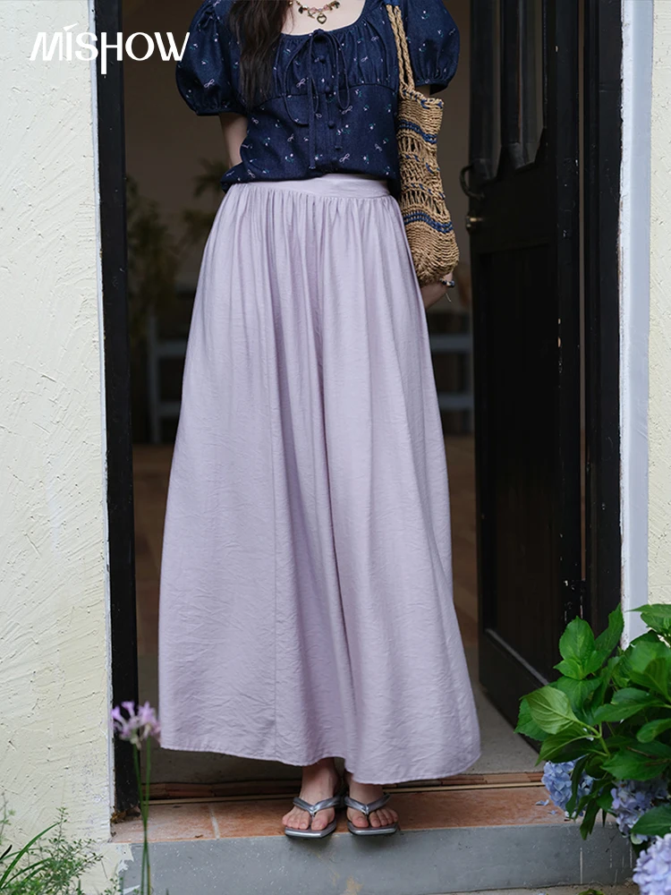 MISHOW Casual Half Skirt for Women 2025 Summer New Office Lady Fashion High Waist Pocket Female Purple Pleated Skirt MXE39B2366
MISHOW Casual Half Skirt for Women 2025 Summer New Office Lady Fashion High Waist Pocket Female Purple Pleated Skirt MXE39B2366