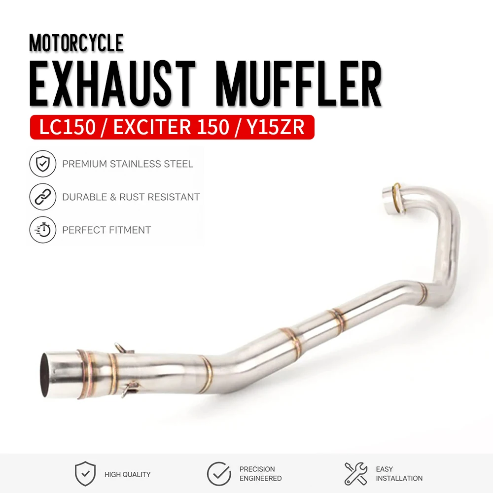 LC150 Motorcycle Exhaust Front Middle Muffler Pipe For YAMAHA Y15ZR EXCITER 150 Stainless Steel Pipe Head Pipe
LC150 Motorcycle Exhaust Front Middle Muffler Pipe For YAMAHA Y15ZR EXCITER 150 Stainless Steel Pipe Head Pipe