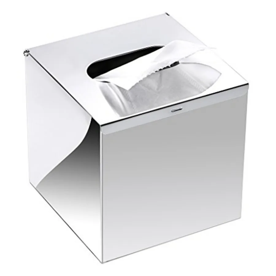 Square Tissue Box Cover - Wall Mounted Stylish Paper Facial Cover, Modern Metal Tissue Box Holder for Bedroom/Bathroom/Vanity/C
Square Tissue Box Cover - Wall Mounted Stylish Paper Facial Cover, Modern Metal Tissue Box Holder for Bedroom/Bathroom/Vanity/C