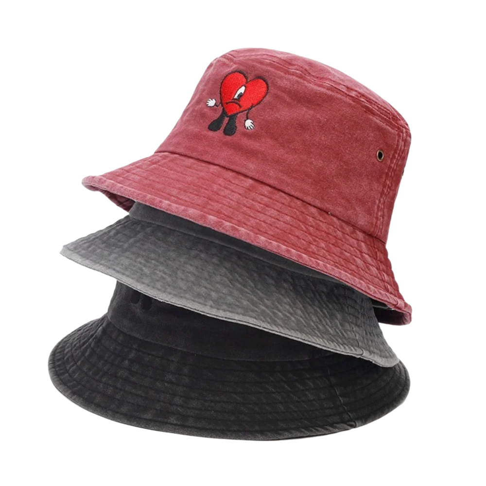 Trendy Bad Bunny Fisherman's Hat Foldable Wide Brim Men Sun Hat Breathable All-match Bucket hat for Outdoor
Trendy Bad Bunny Fisherman's Hat Foldable Wide Brim Men Sun Hat Breathable All-match Bucket hat for Outdoor
