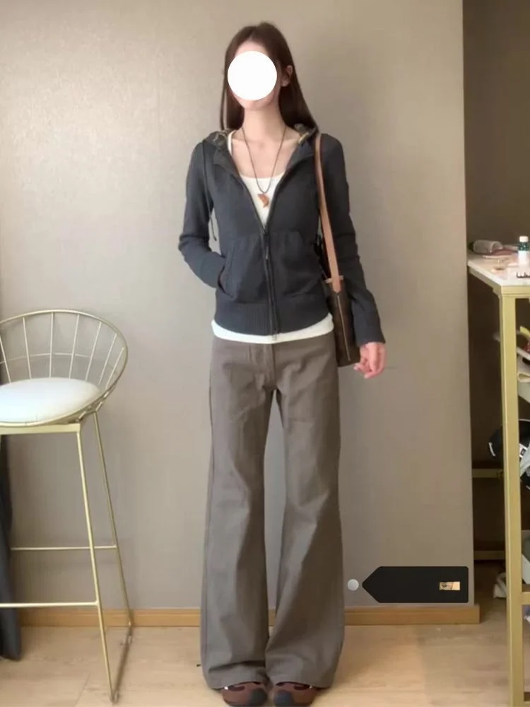 plus Size American Retro Khaki Grey Flared Jeans Women's Trendy Loose Slimming Floor-Length Pants Autumn Winter Low Waist
plus Size American Retro Khaki Grey Flared Jeans Women's Trendy Loose Slimming Floor-Length Pants Autumn Winter Low Waist