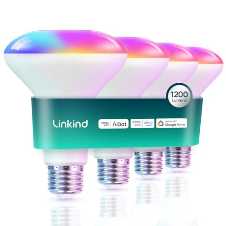 BR30 Smart Light Bulbs Smart Flood Light Bulbs Compatible with AiDot App Alexa Google Home E26 RGBTW Recessed Color Changing Bu
BR30 Smart Light Bulbs Smart Flood Light Bulbs Compatible with AiDot App Alexa Google Home E26 RGBTW Recessed Color Changing Bu