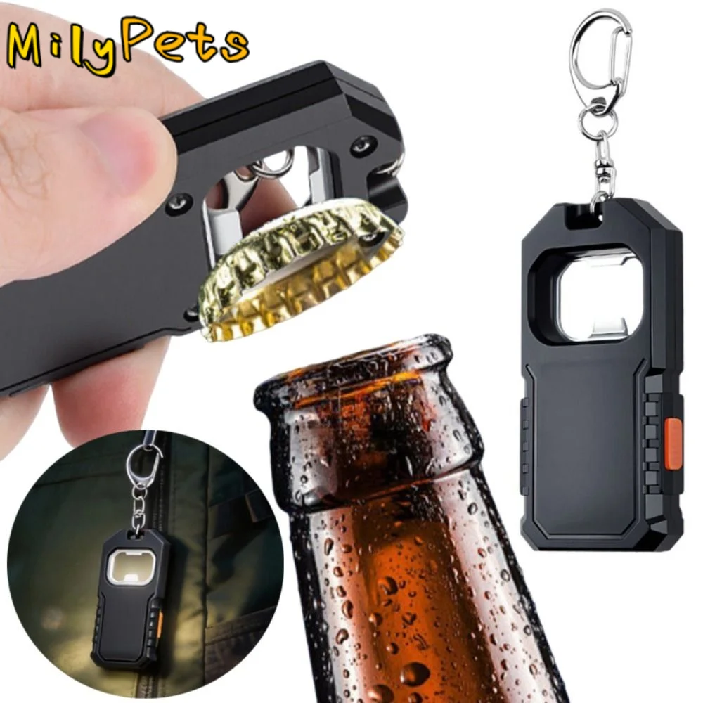 3 Gears LED Keychain Flashlight High Bright Mini Flashlight with Bottle Opener COB USB Rechargeable LED Torch Lamp
3 Gears LED Keychain Flashlight High Bright Mini Flashlight with Bottle Opener COB USB Rechargeable LED Torch Lamp