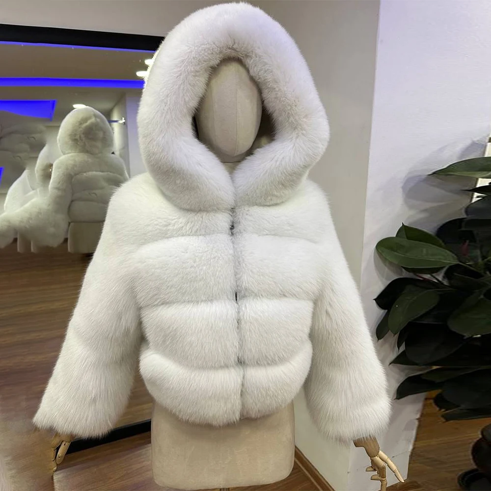 Женская шуба из натурального белого лисьего меха, зимняя модная куртка с капюшоном из натурального лисьего меха для девочек, модное толстое пальто из натурального меха
Женская шуба из натурального белого лисьего меха, зимняя модная куртка с капюшоном из натурального лисьего меха для девочек, модное толстое пальто из натурального меха