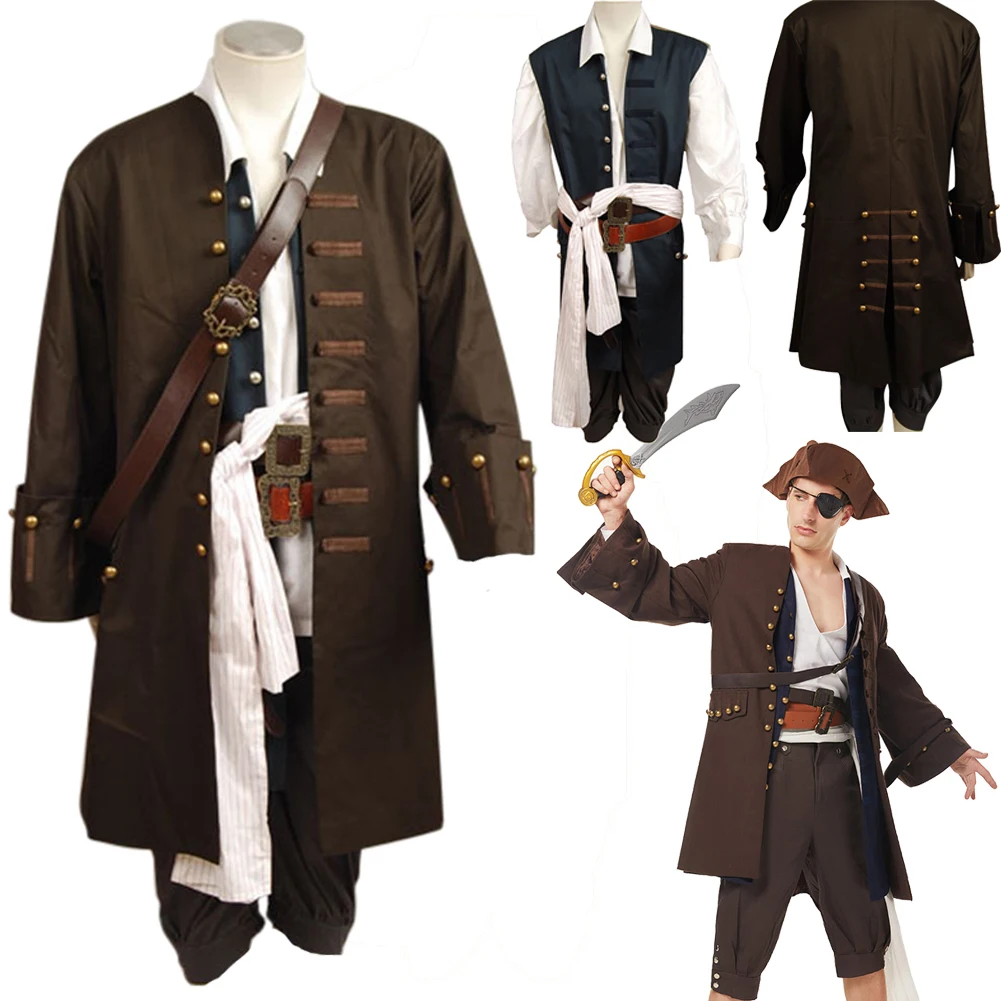 Pirate Cosplay Role Play Movie Pirates Costume Disguise Adult Men Cosplay Roleplay Outfits Male Fantasy Fancy Dress Party Cloth
Pirate Cosplay Role Play Movie Pirates Costume Disguise Adult Men Cosplay Roleplay Outfits Male Fantasy Fancy Dress Party Cloth