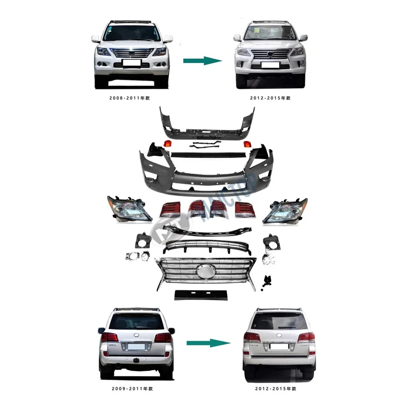Maictop Hot Selling Auto Body Parts Upgrade Kit Auto Body Kit for LX570 2008-2012 Upgrade to 2013-2015
Maictop Hot Selling Auto Body Parts Upgrade Kit Auto Body Kit for LX570 2008-2012 Upgrade to 2013-2015
