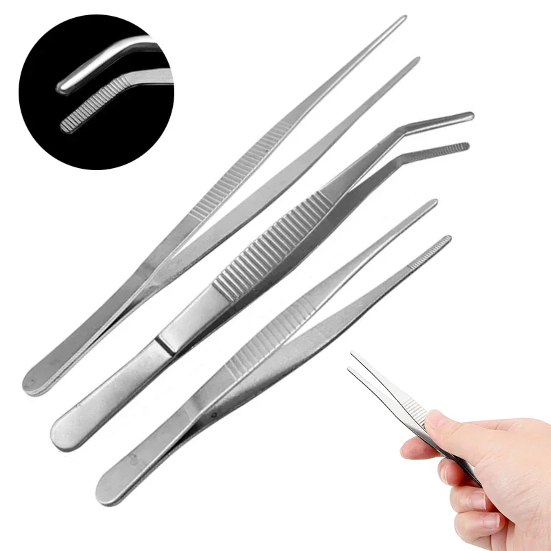 Elbow Straight Precision Thickened Stainless Steel Tweezers Anti-Iodine 12.5Cm-20Cm Long Tweezers Medical Tools
Elbow Straight Precision Thickened Stainless Steel Tweezers Anti-Iodine 12.5Cm-20Cm Long Tweezers Medical Tools
