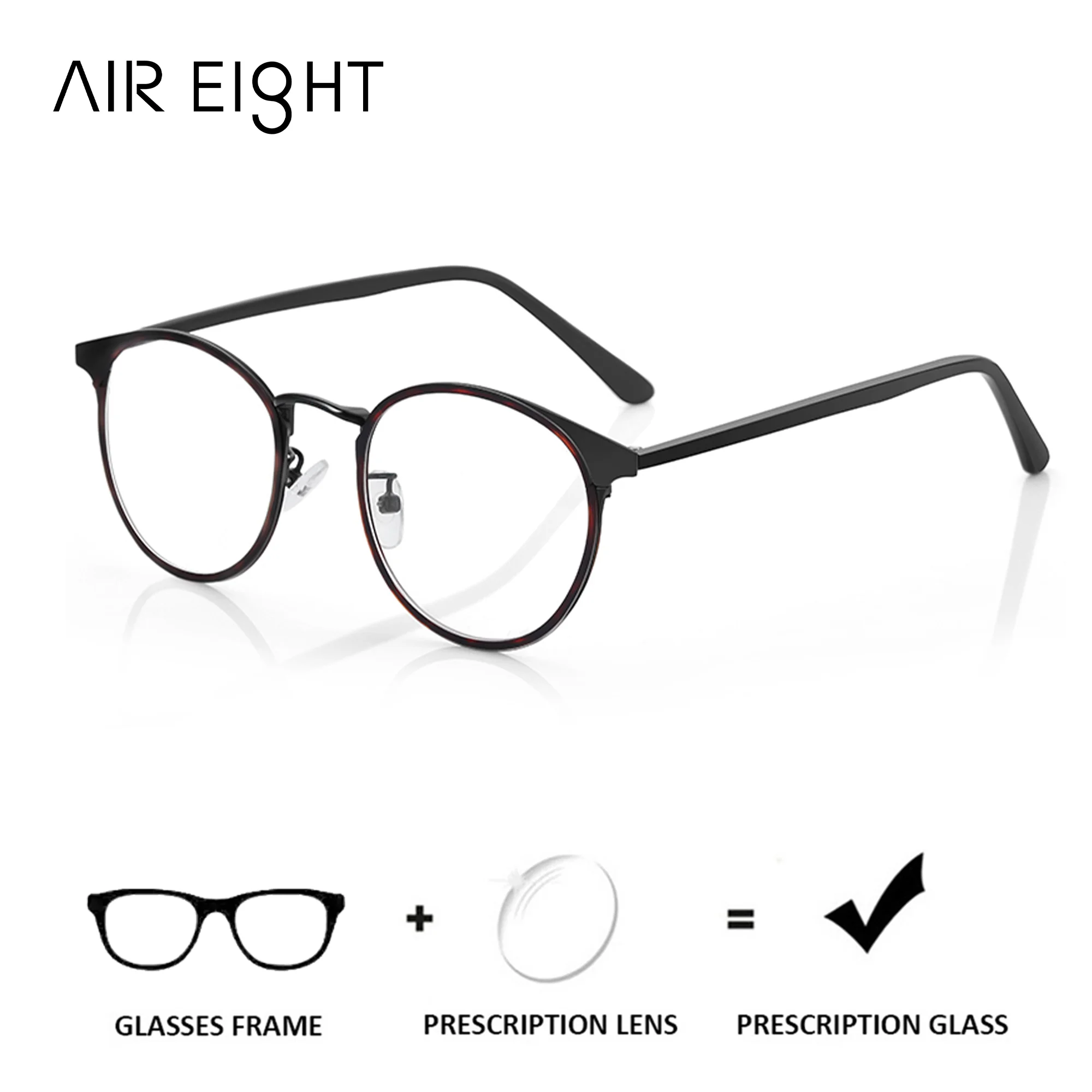 AIR EIGHT Fashion Metal Round Prescription Glasses Women’s Photochromic/Progressive Optical Eyeglasses Myopia Eyewear
AIR EIGHT Fashion Metal Round Prescription Glasses Women’s Photochromic/Progressive Optical Eyeglasses Myopia Eyewear