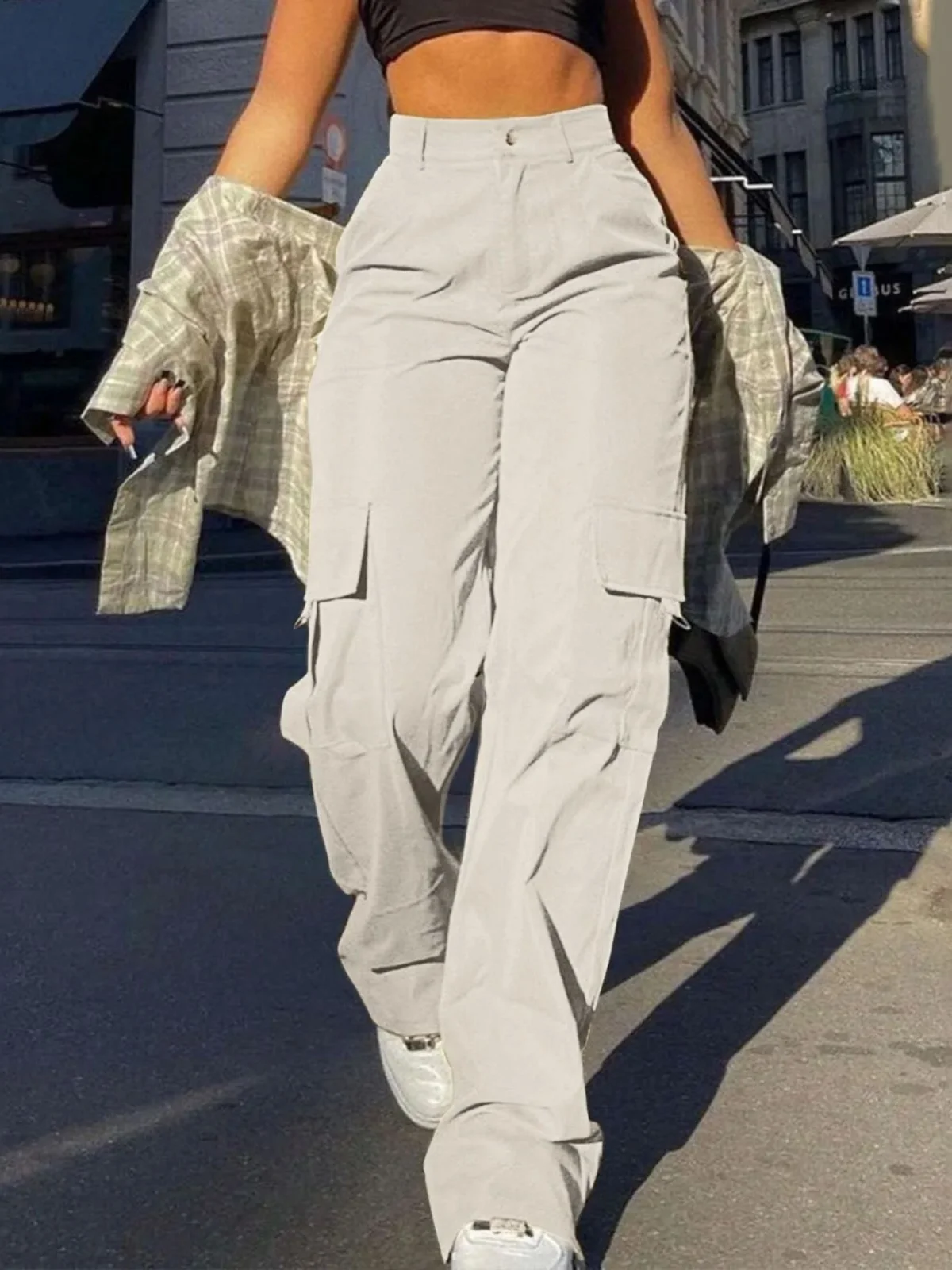 Женские брюки с высокой талией для коррекции фигуры, свободные повседневные брюки, удобные длинные брюки, производство Китай
Женские брюки с высокой талией для коррекции фигуры, свободные повседневные брюки, удобные длинные брюки, производство Китай