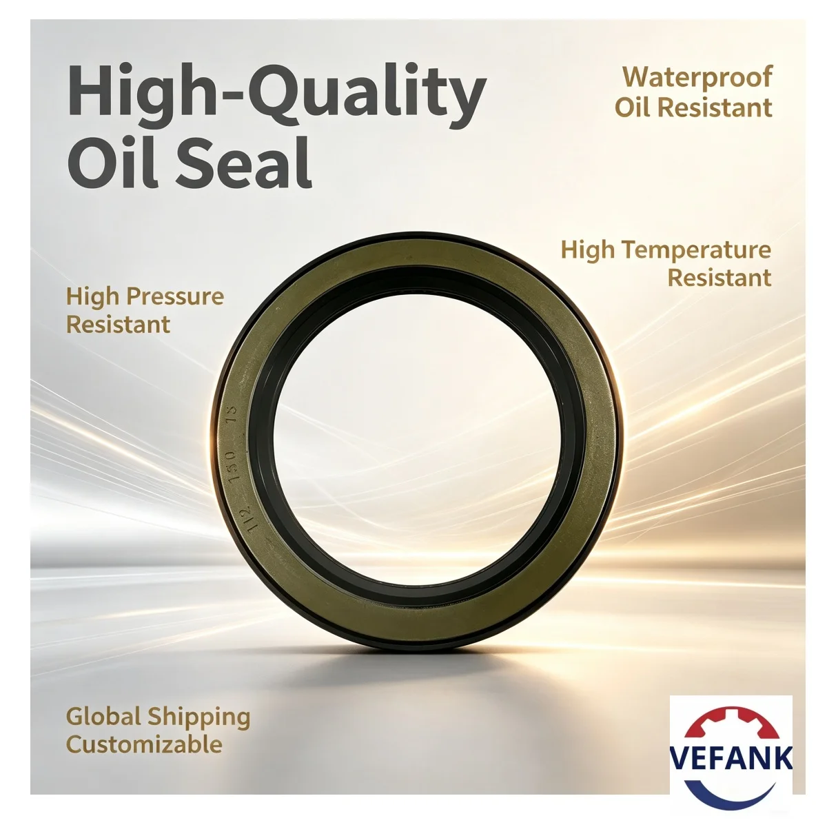 112*150*15mm wheel hub oil seal, NBR (nitrile butadiene rubber), suitable for truck axle seals, high quality.
112*150*15mm wheel hub oil seal, NBR (nitrile butadiene rubber), suitable for truck axle seals, high quality.