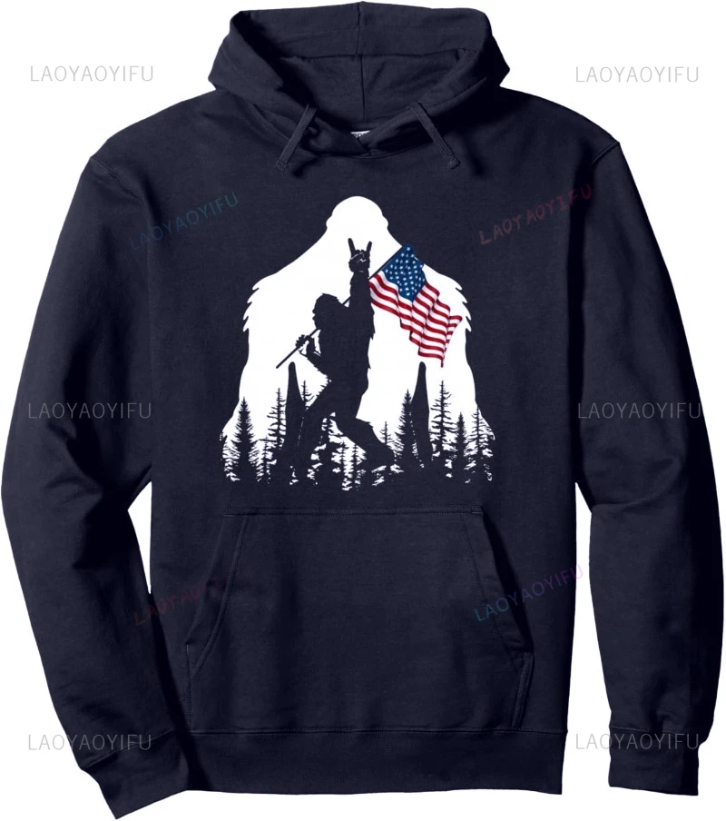 Sasquatch Sweatshirt Rock on Hold American Flag Bigfoot Believers Pullover Hoodie Funny Pattern Sweater Thermal Shirt 22ss 골프웨어
Sasquatch Sweatshirt Rock on Hold American Flag Bigfoot Believers Pullover Hoodie Funny Pattern Sweater Thermal Shirt 22ss 골프웨어