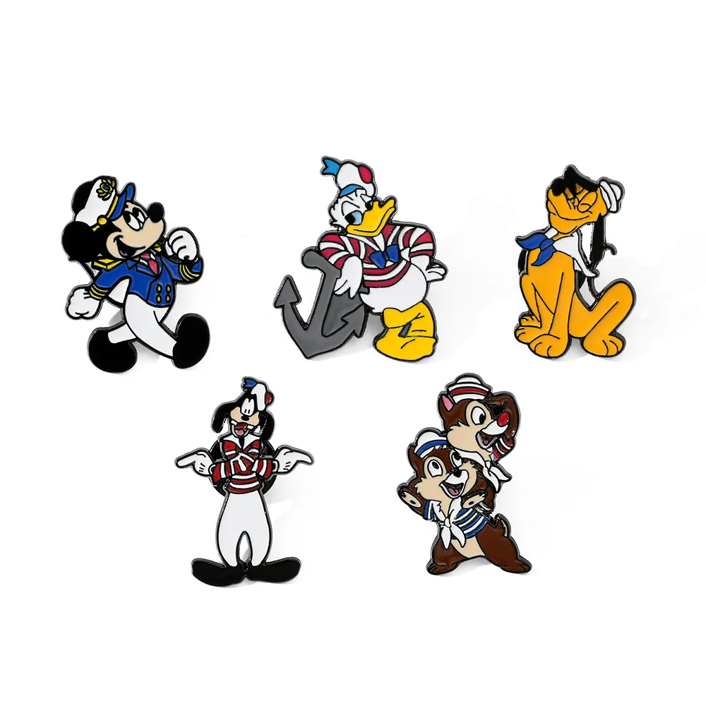 Mickey Cute Bruce Donald Duck Sailor Uniform Enamel Pin Brooch for Clothes Briefcase Badges on Backpack Accessories
Mickey Cute Bruce Donald Duck Sailor Uniform Enamel Pin Brooch for Clothes Briefcase Badges on Backpack Accessories