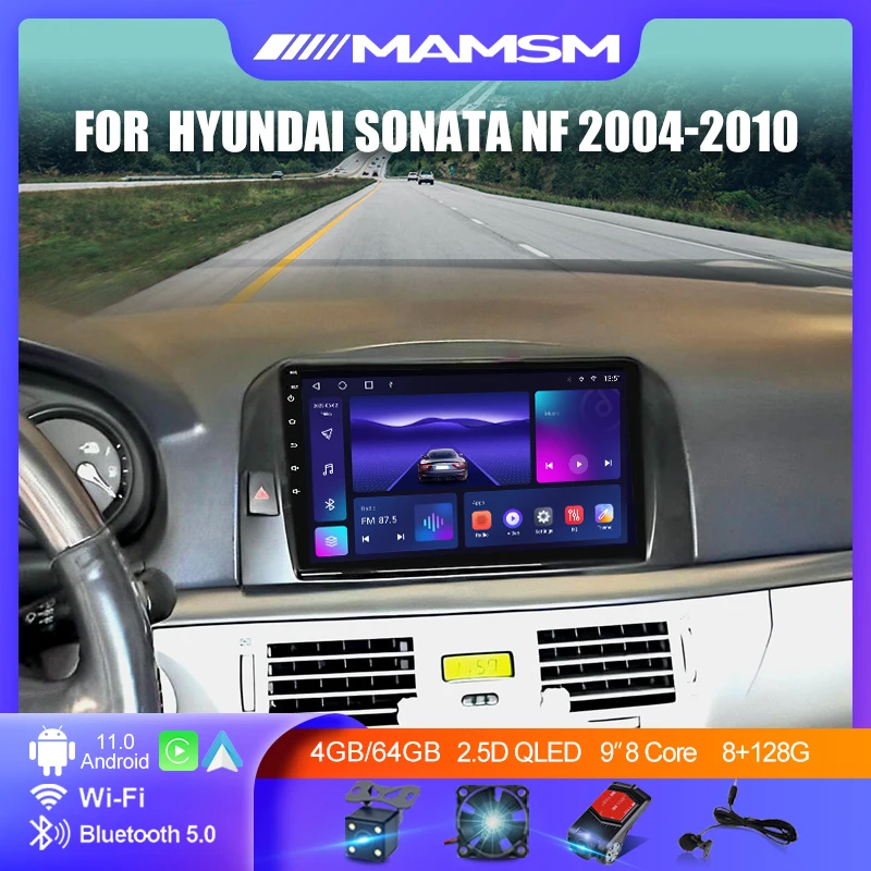 9'' DSP Car Multimedia Player For Hyundai Sonata NF 2004-2010 8+128G GPS Navigation Android 11 Carplay+Auto Radio Stereo Receive
9'' DSP Car Multimedia Player For Hyundai Sonata NF 2004-2010 8+128G GPS Navigation Android 11 Carplay+Auto Radio Stereo Receive