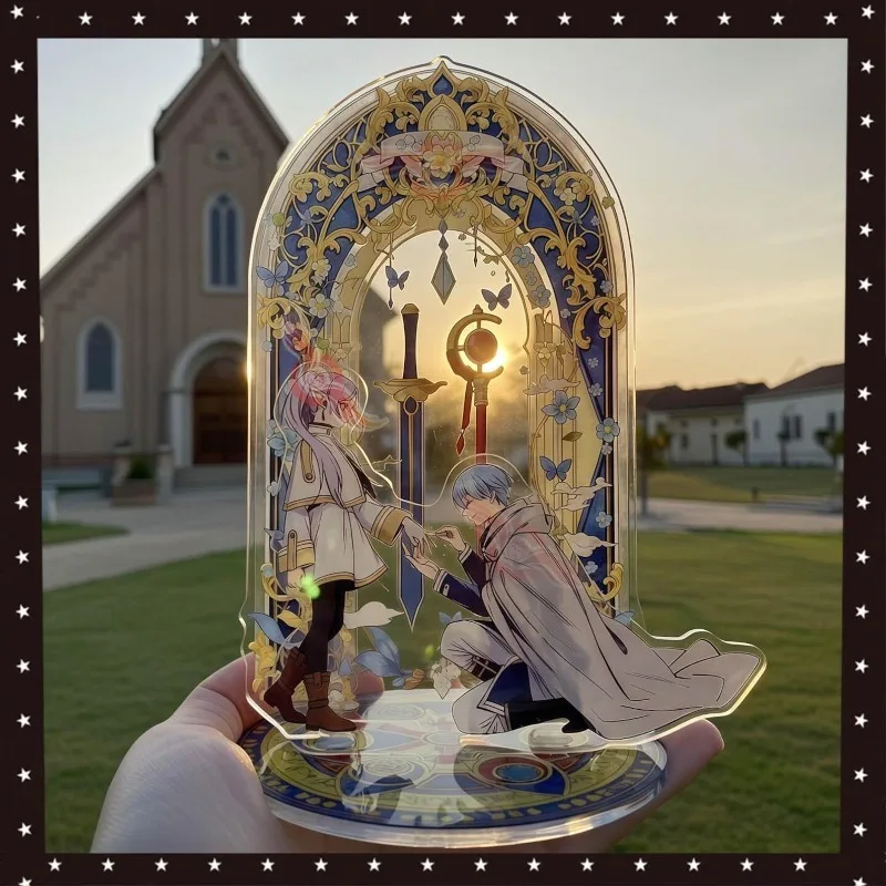 Fanmade double insert layered acrylic stand inspired by Frieren Beyond Journeys End Standee
Fanmade double insert layered acrylic stand inspired by Frieren Beyond Journeys End Standee