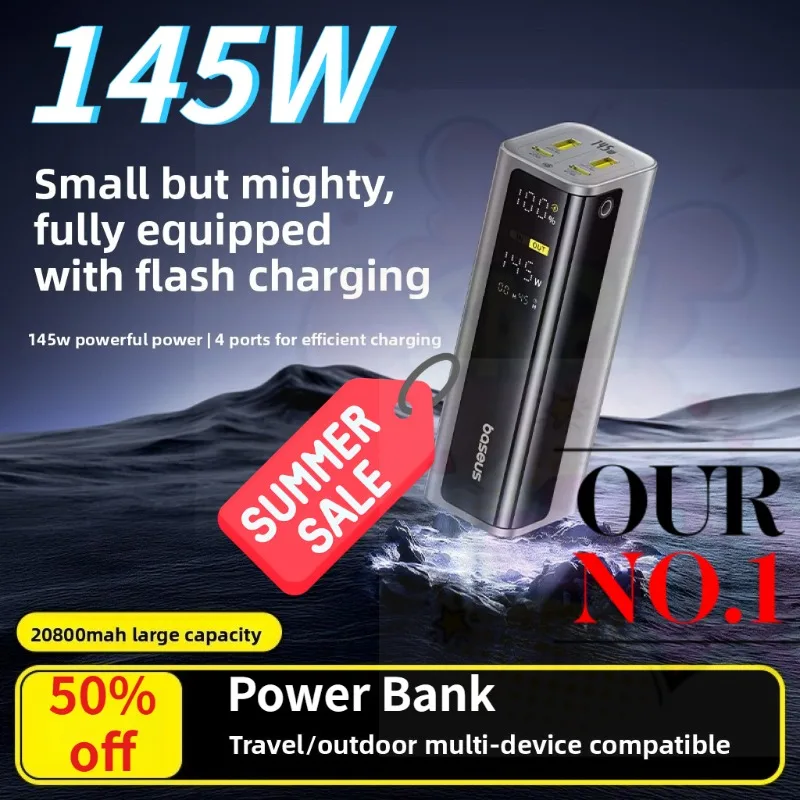 Large capacity 145W 20800mAh Laptop Power Bank for IPhone Laptop Android Mobile Phone Digital Display Fast Charging PowerBank
Large capacity 145W 20800mAh Laptop Power Bank for IPhone Laptop Android Mobile Phone Digital Display Fast Charging PowerBank