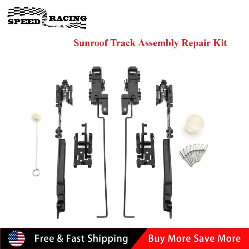 Durable ABS Plastic Sunroof Track Assembly Repair Kit For 2005-2016 Ford F250 F350 F450 2006-2008 Lincoln Mark LT Black
Durable ABS Plastic Sunroof Track Assembly Repair Kit For 2005-2016 Ford F250 F350 F450 2006-2008 Lincoln Mark LT Black