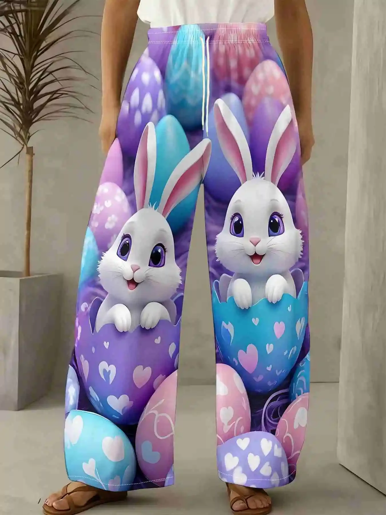 2026 Y2K Vintage Easter Bunny Print Pants Unisex Kids Quick Dry Drawstring Waist Soft Comfortable Streetwear Loose Fit Bottoms
2026 Y2K Vintage Easter Bunny Print Pants Unisex Kids Quick Dry Drawstring Waist Soft Comfortable Streetwear Loose Fit Bottoms