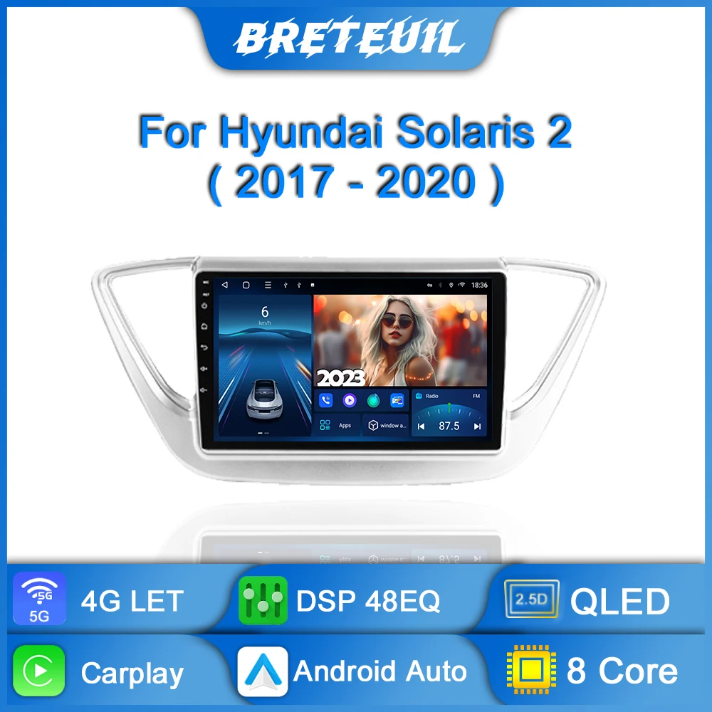 Car Radio For Hyundai Solaris 2 2017 2018 - 2020 Android Multimedia Player GPS Navigation Carplay QLED Touch Screen Auto Stereo
Car Radio For Hyundai Solaris 2 2017 2018 - 2020 Android Multimedia Player GPS Navigation Carplay QLED Touch Screen Auto Stereo