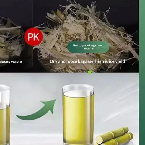 Sugarcane Juice Press Four-Rod Sugarcane Juice Fruit Shop Commercial Electric Sugarcane Crusher
Sugarcane Juice Press Four-Rod Sugarcane Juice Fruit Shop Commercial Electric Sugarcane Crusher