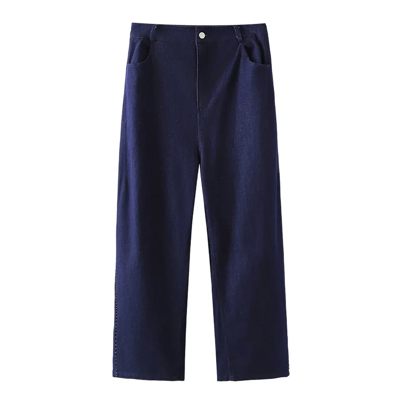 100kg Plus Size Women's Jeans Simple Thin Denim Bright Line Wide Leg Pants New Summer Style 013
100kg Plus Size Women's Jeans Simple Thin Denim Bright Line Wide Leg Pants New Summer Style 013