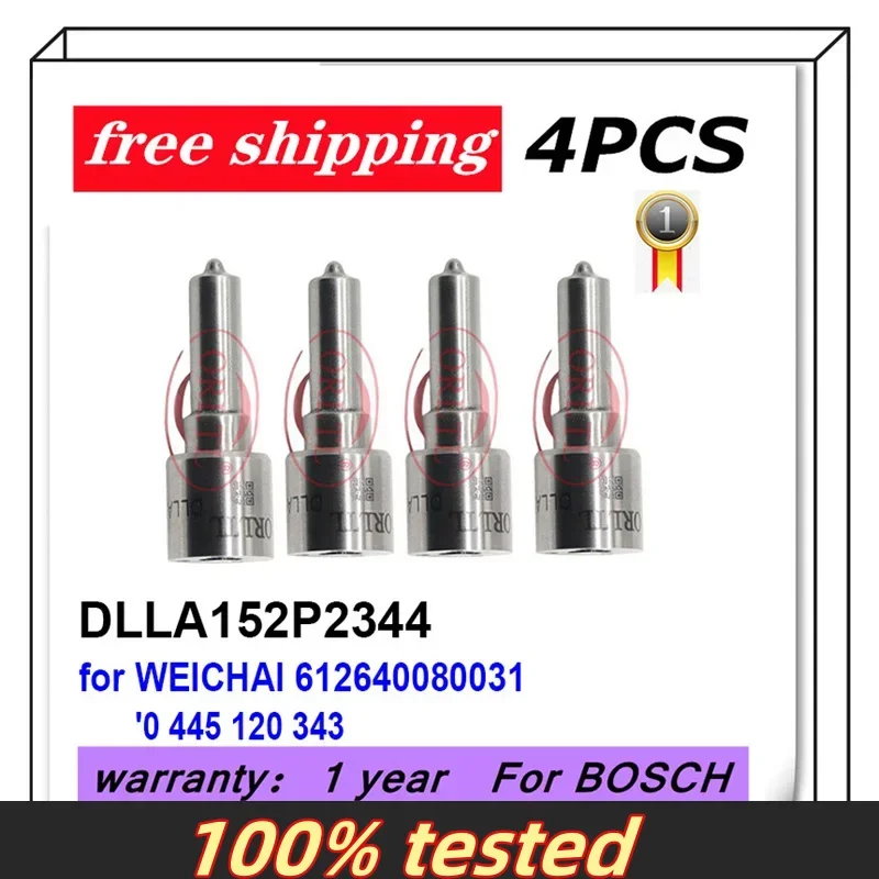 DLLA152P2344 0 433 172 344 for WEICHAI 612640080031 0 445 120 343 0445120343 Black Coated Needle Nozzle 4pcs
DLLA152P2344 0 433 172 344 for WEICHAI 612640080031 0 445 120 343 0445120343 Black Coated Needle Nozzle 4pcs