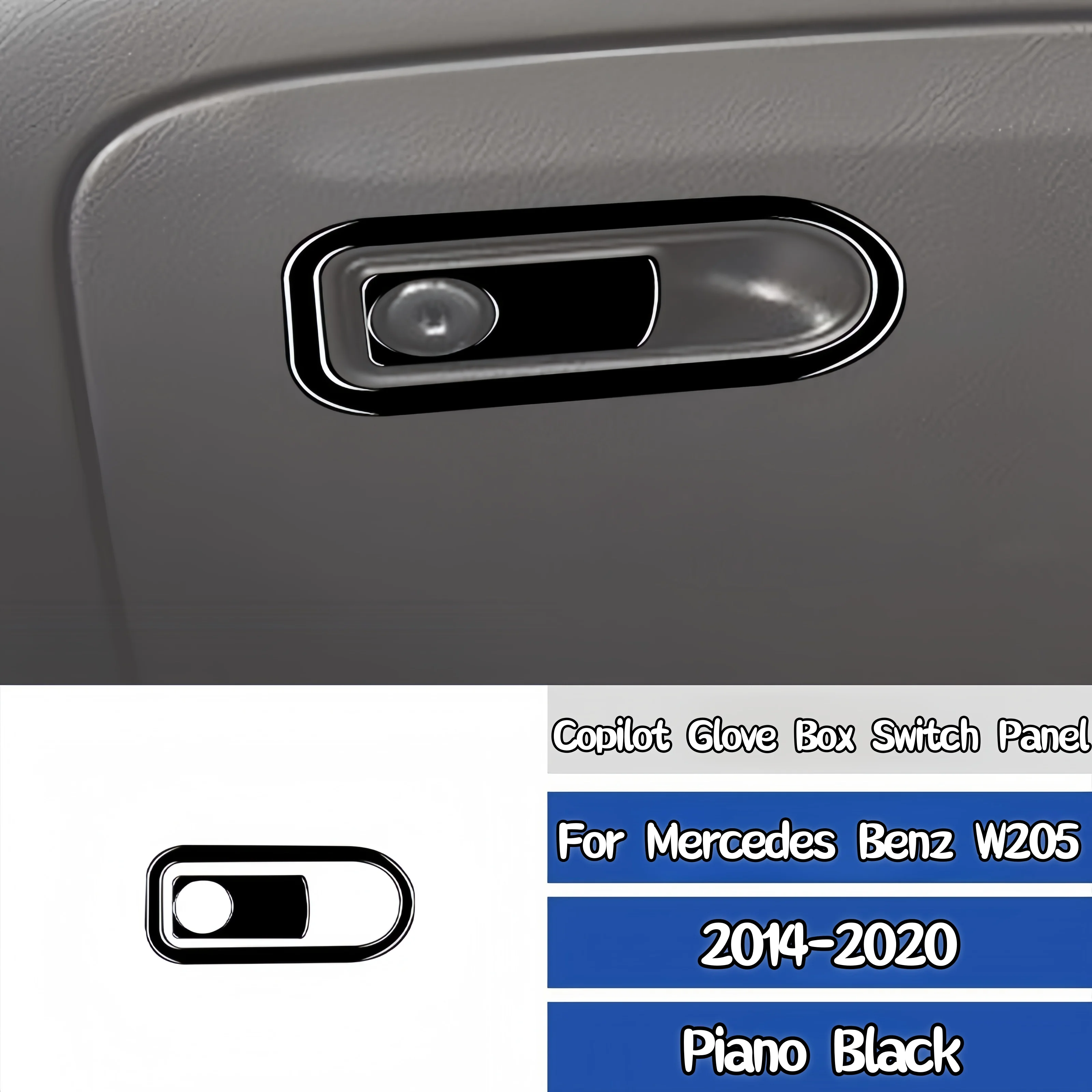 For Mercedes W205 Benz C Class GLC 14-20 Piano Black Car Copilot Glove Box Switch Panel Decorative Cover Trim Sticker Accesorios
For Mercedes W205 Benz C Class GLC 14-20 Piano Black Car Copilot Glove Box Switch Panel Decorative Cover Trim Sticker Accesorios