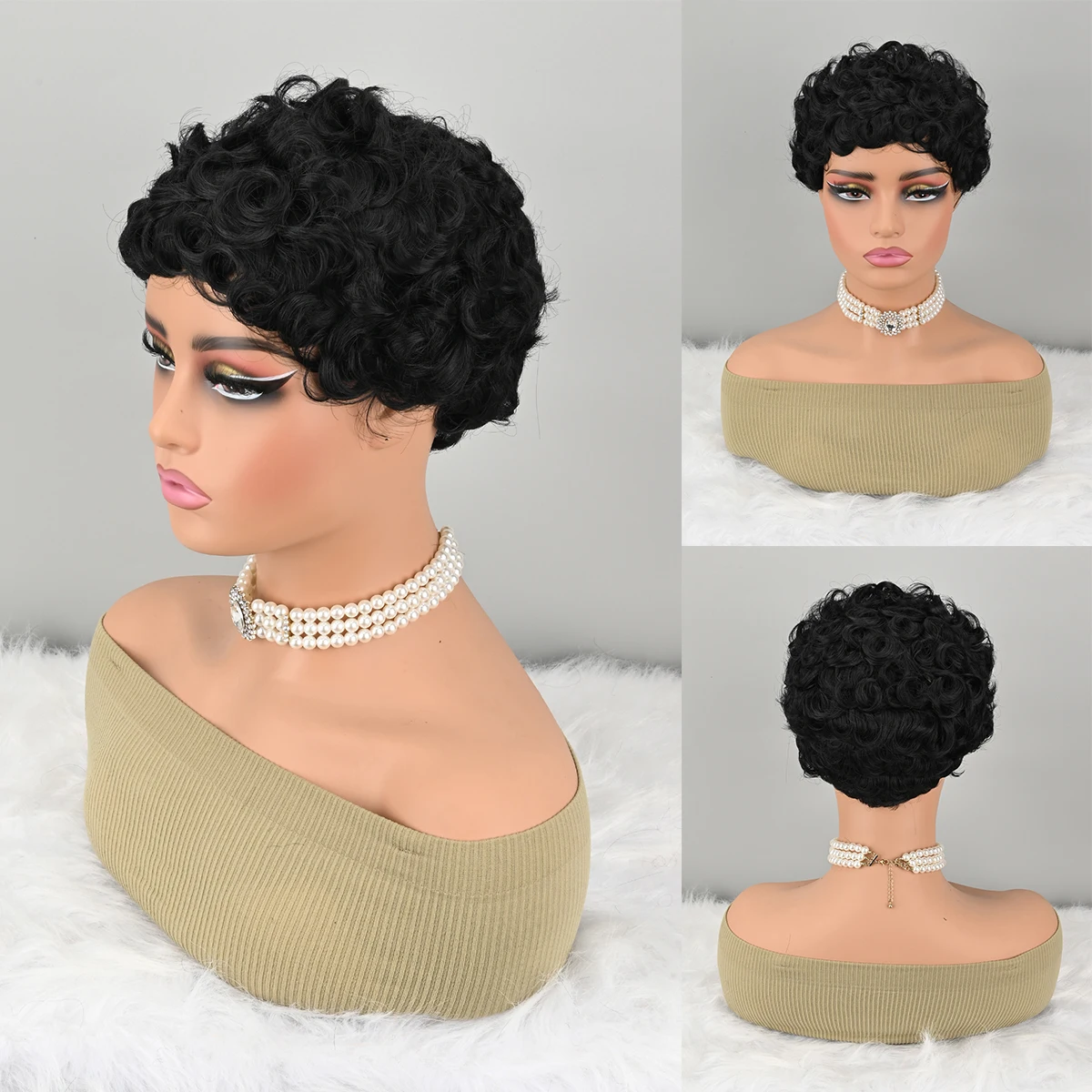 Короткий парик-пикси, синтетический волнистый парик для женщин, черный парик, коричневый парик, красный парик, короткая стрижка с челкой, синтетический волнистый парик
Короткий парик-пикси, синтетический волнистый парик для женщин, черный парик, коричневый парик, красный парик, короткая стрижка с челкой, синтетический волнистый парик