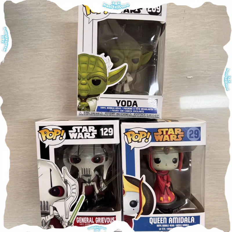 Movies Starwars Vinyl Action Figure Yoda Queen Amidala General Grievous Pops Toys Collection Ornament Dolls Gifts Birthday Gift
Movies Starwars Vinyl Action Figure Yoda Queen Amidala General Grievous Pops Toys Collection Ornament Dolls Gifts Birthday Gift