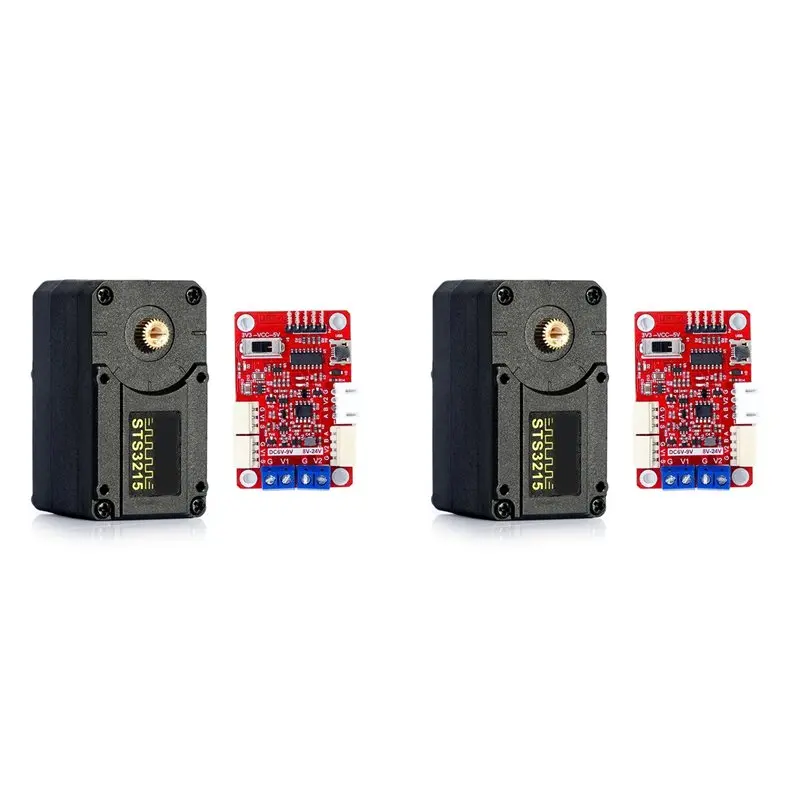 AS95-2X 12V STS3215 Servos For SO-ARM100 Robotic 30KG High Torque Intelligent Bus Servo TTL With FE-URT-1 Programming