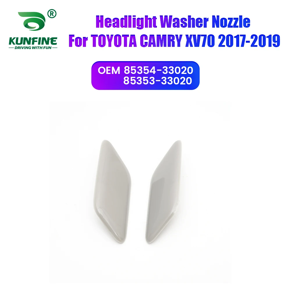 Car Headlight Front Bumper Washer Spray Nozzle Jet Headlamp Pump Cover For TOYOTA CAMRY XV70 2017-2019 85354-33020 85353-33020
Car Headlight Front Bumper Washer Spray Nozzle Jet Headlamp Pump Cover For TOYOTA CAMRY XV70 2017-2019 85354-33020 85353-33020