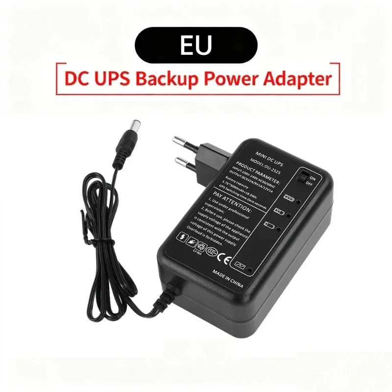 Mini AC 100-240V To DC 5V 9V 12V 5000Mah UPS Backup Power Supply Adapter for Wireless Router Modem CCTV Camera
Mini AC 100-240V To DC 5V 9V 12V 5000Mah UPS Backup Power Supply Adapter for Wireless Router Modem CCTV Camera