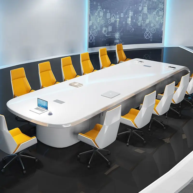 Painted Conference Table Long Office Table Simple Modern Large Meeting Training Negotiation Desk and Chair Combination
Painted Conference Table Long Office Table Simple Modern Large Meeting Training Negotiation Desk and Chair Combination