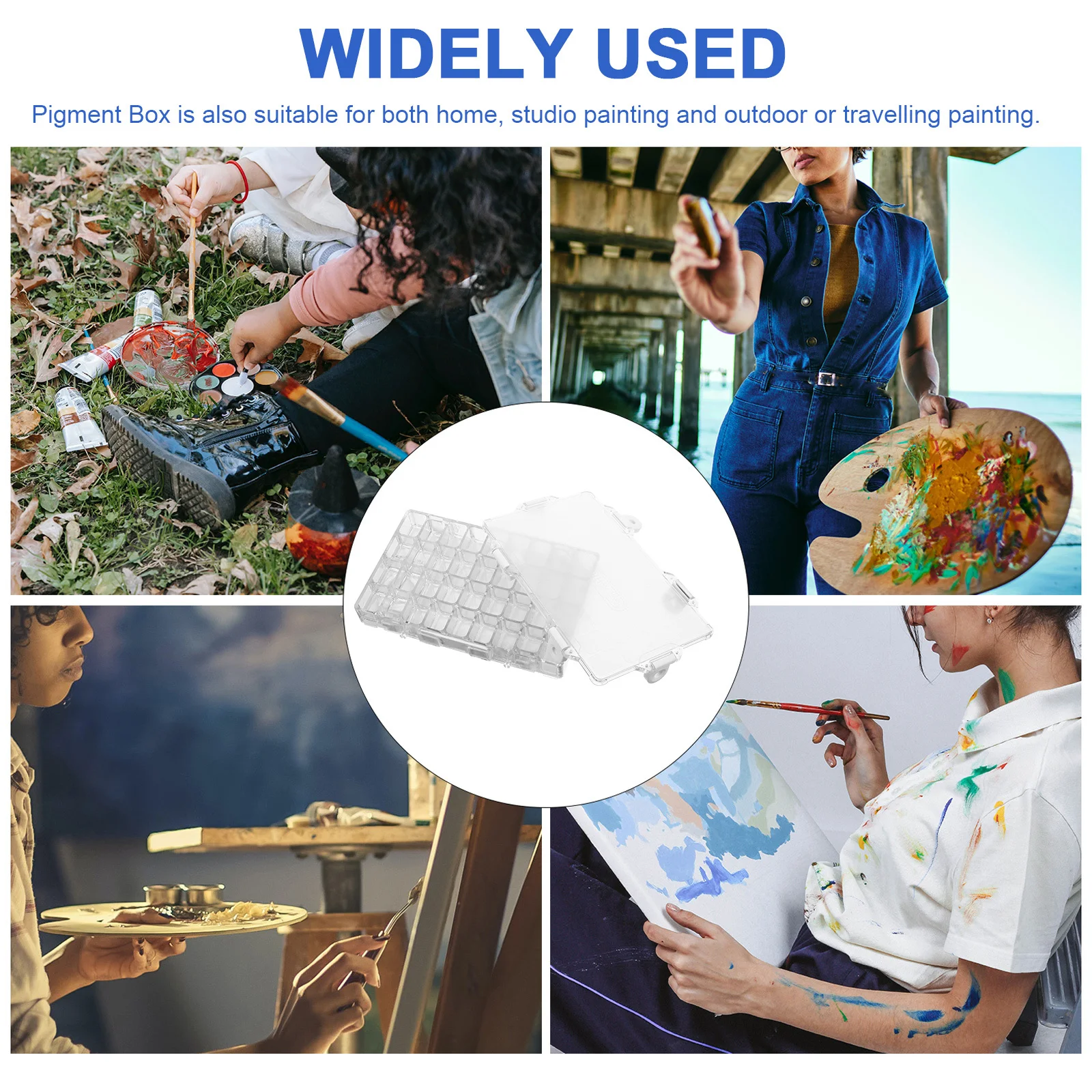 Watercolor Paint Box 36 Grid Empty Palette Paint Case Practical Safe Tool Accessory for Painters Watercolor Palette
Watercolor Paint Box 36 Grid Empty Palette Paint Case Practical Safe Tool Accessory for Painters Watercolor Palette