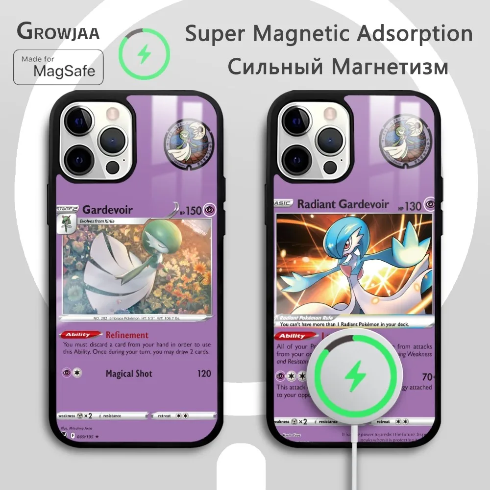 Gardevoir Card Introduction Phone Case For IPhone 16 15 14 13 12 11 Pro Max Plus Mini Magsafe Mirror Wireless Magnetic Funda
Gardevoir Card Introduction Phone Case For IPhone 16 15 14 13 12 11 Pro Max Plus Mini Magsafe Mirror Wireless Magnetic Funda