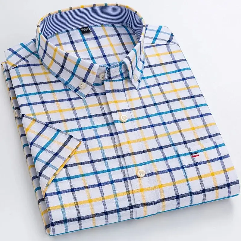 Новая летняя мужская рубашка 6XL 7XL, утолщенная, в клетку, с коротким рукавом, осенняя, с воротником, рукав 9/10, особо широкий крой
Новая летняя мужская рубашка 6XL 7XL, утолщенная, в клетку, с коротким рукавом, осенняя, с воротником, рукав 9/10, особо широкий крой