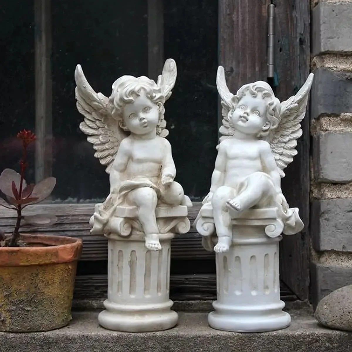 Garden Pcs Cherub Angels Roman Pillar Garden Statue Greek Column Angel Figurine Sculpture Outdoor Home Decoration Antique Resin
Garden Pcs Cherub Angels Roman Pillar Garden Statue Greek Column Angel Figurine Sculpture Outdoor Home Decoration Antique Resin