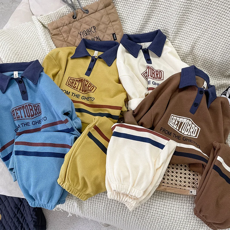 Boys Sweatshirts +Pants Kids Suits Tracksuit 2PCS/Set 2023 Lapel Spring Autumn Cotton Outfits Sport Teenagers Children Clothing
Boys Sweatshirts +Pants Kids Suits Tracksuit 2PCS/Set 2023 Lapel Spring Autumn Cotton Outfits Sport Teenagers Children Clothing