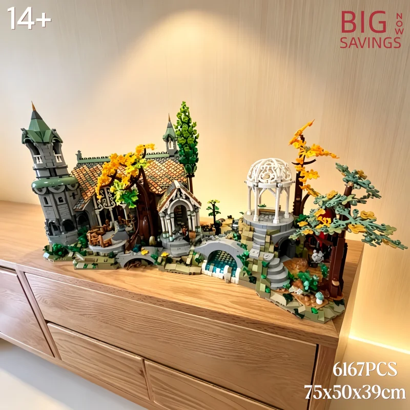 Natural Valley Residence Building Brick 6167PCS Assembly Model Tree Integrated Architecture Cave Structure Home Display Ornament
Natural Valley Residence Building Brick 6167PCS Assembly Model Tree Integrated Architecture Cave Structure Home Display Ornament
